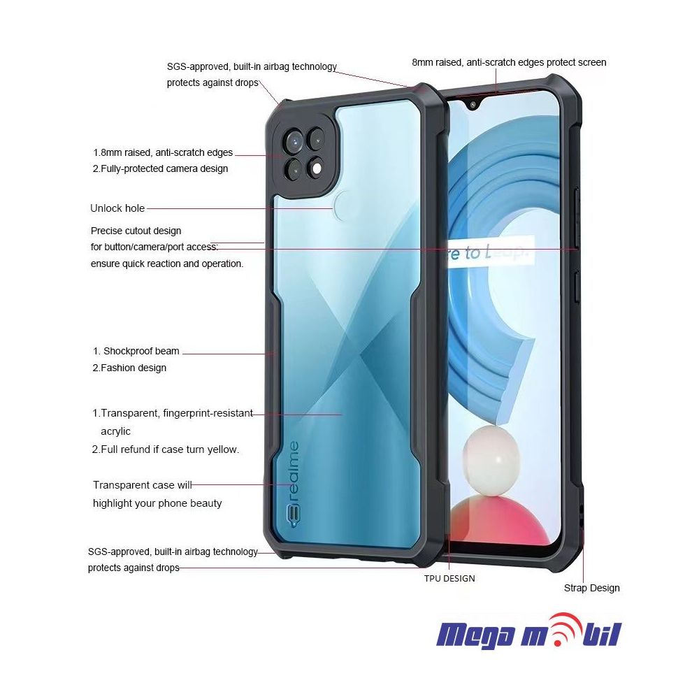 Futrola iPhone 14 Pro TPU Acrylic black